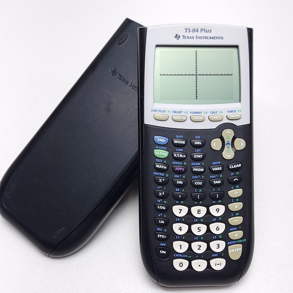 Texas Instruments TI-84 Plus Graphing Calculator Black With Cover